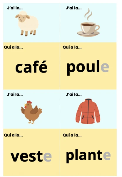 J'ai...qui a... lecture temps 1-3