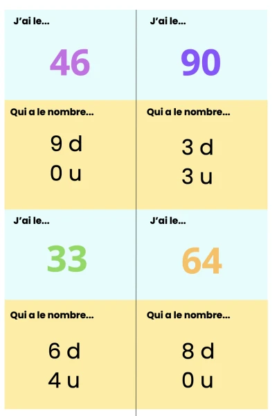 J'ai...qui a... dizaine et unité