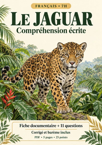 Compréhension écrite: le jaguar