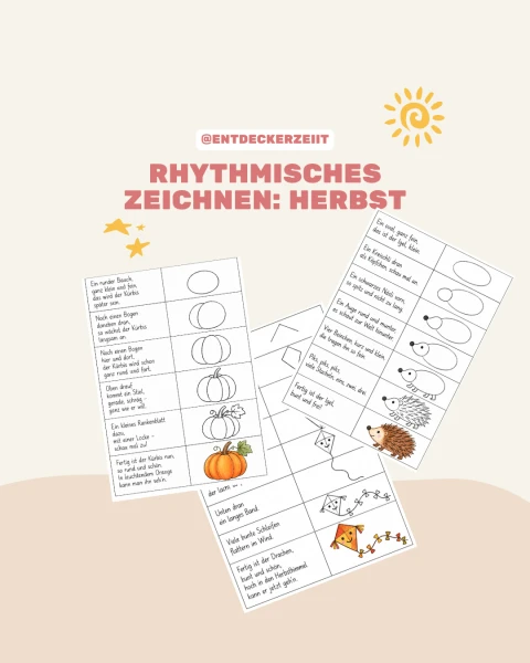Dessin rythmique : l'automne