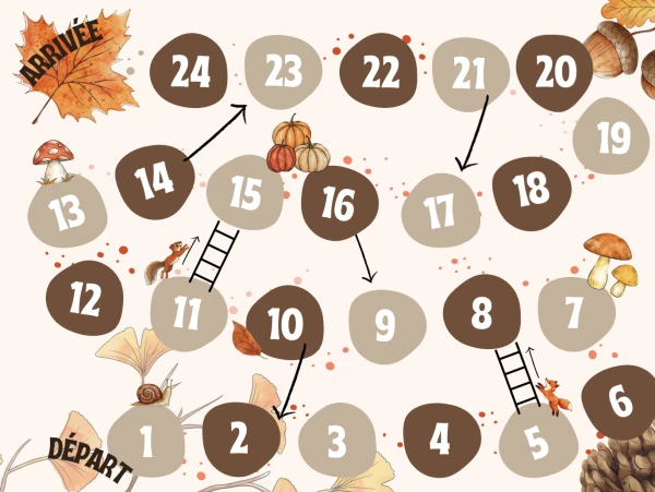 Jeu de l'oie d'automne
