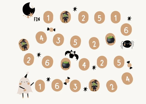 Jeu dénombrement - Halloween - Math