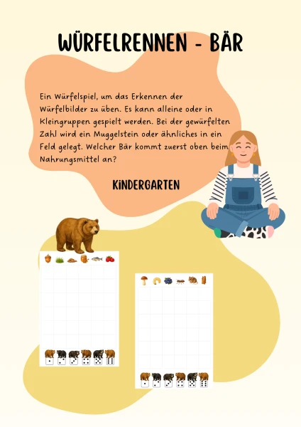 Würfelrennen Bär
