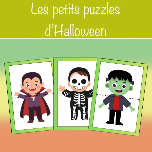Les petits puzzles d'Halloween