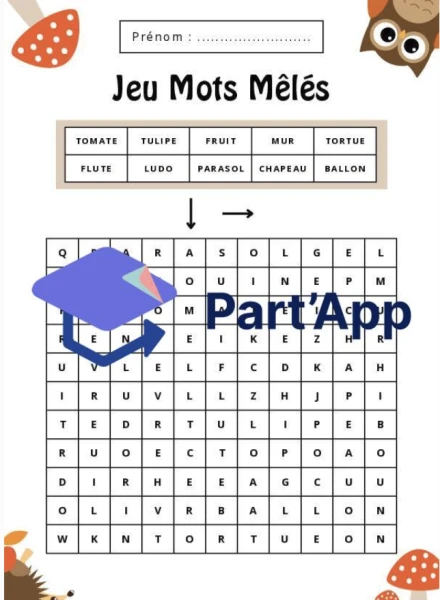 Mots mêlés progressifs & différenciés (3-4H)