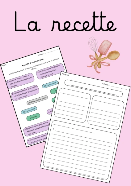 Recette à reconstruire – 3 niveaux