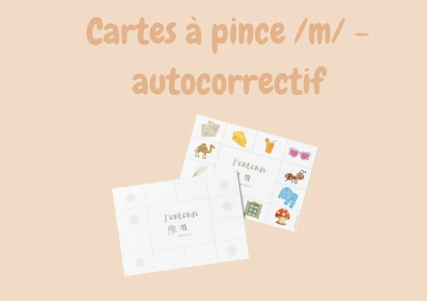 3H - Cartes à pince, son m