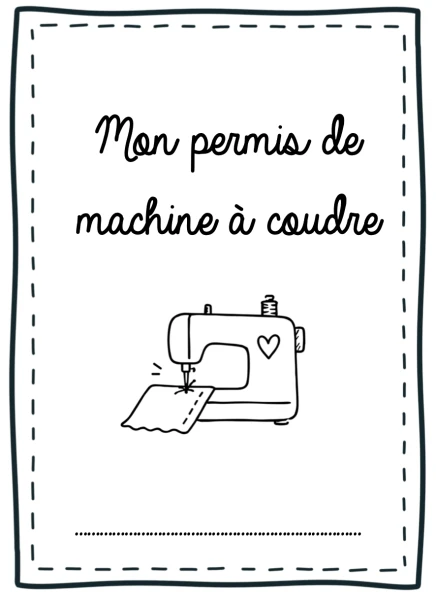 Permis machine à coudre