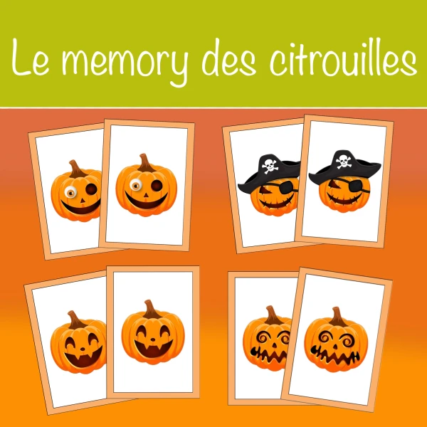 Le memory des citrouilles