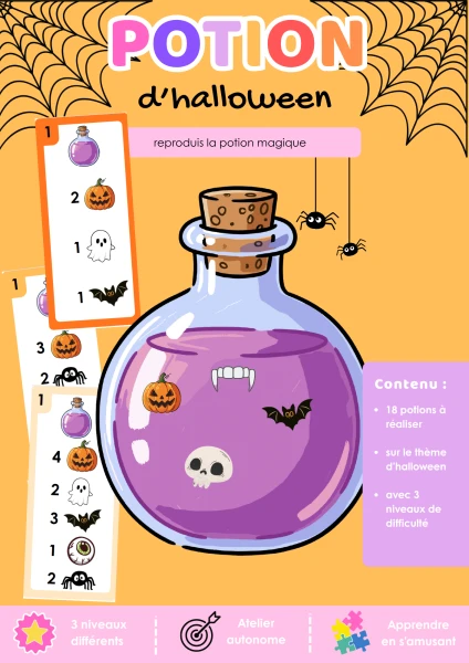 1P-2P – fabrique ta potion d'Halloween