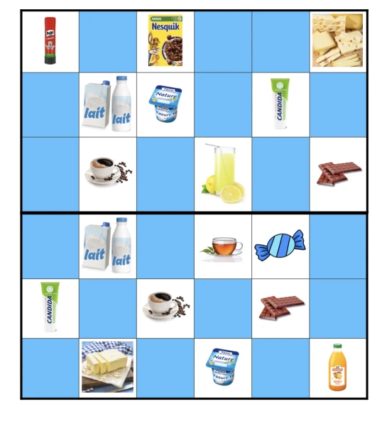 Allemand 5P - Einheit 1 - Loto des aliments