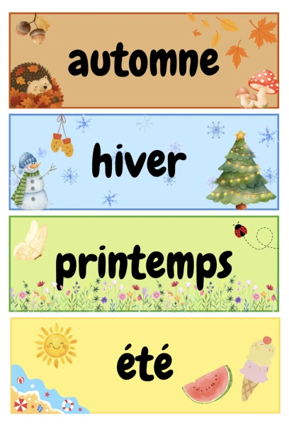 Etiquette saisons