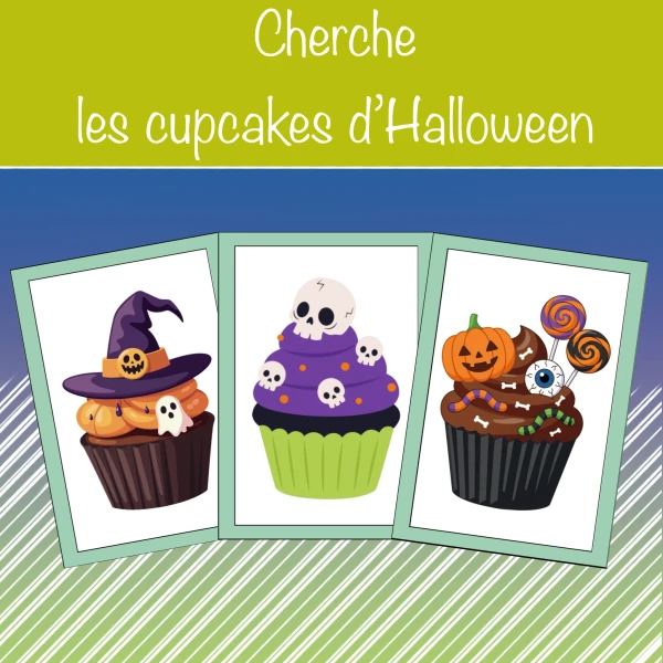 Cherche les cupcakes d'Halloween
