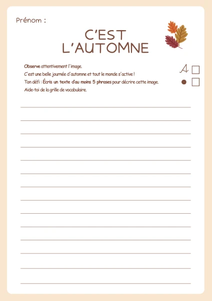 C'est l'automne !