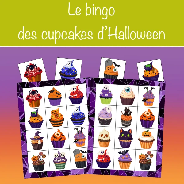Le bingo des cupcakes d'Halloween
