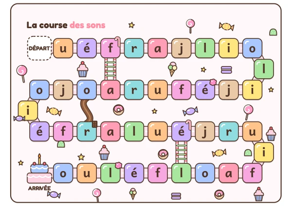 Jeu "la course des sons" - Temps 1
