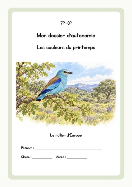 Dossier autonomie - Les couleurs du printemps