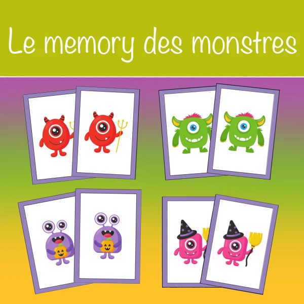 Le memory des monstres