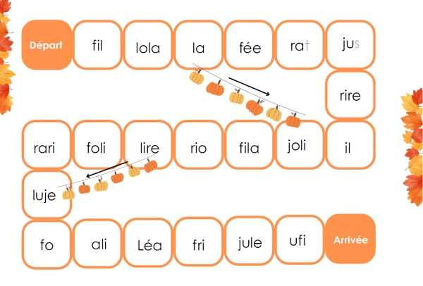 Jeu de l'oie Temps 1