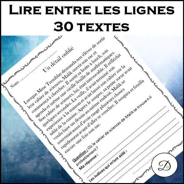Lire entre les lignes – 30 textes d’inférence en lecture