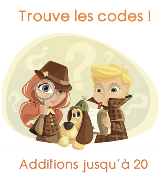 Code secret d'Halloween - Additions jusqu'à 20