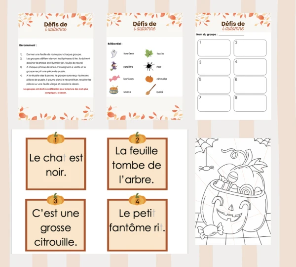 Français 3-4H - Défi de l'automne