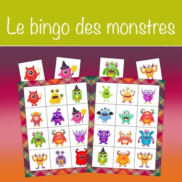 Le bingo des monstres