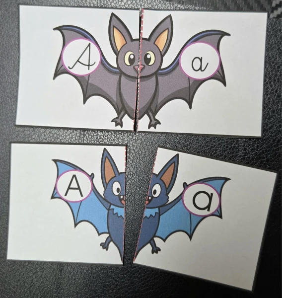 Lettres de l'alphabet - Puzzle d'Halloween