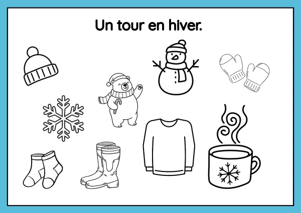 Compréhension orale ou écrite - un tour en hiver