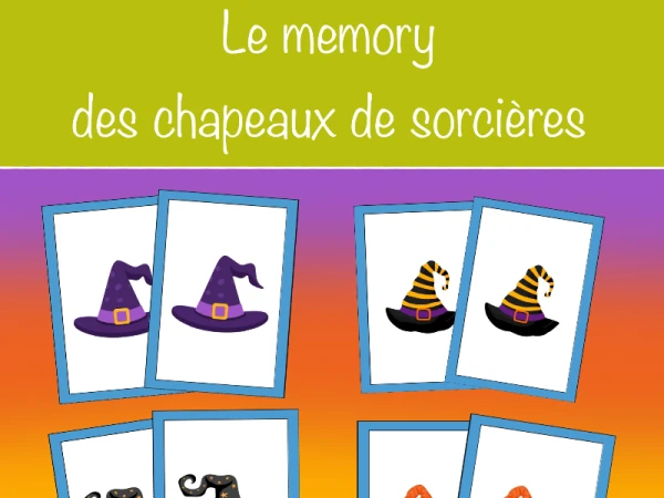 Le memory des chapeaux de sorcières 2