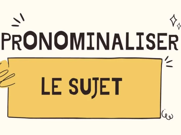 Affiche de classe - la pronominalisation