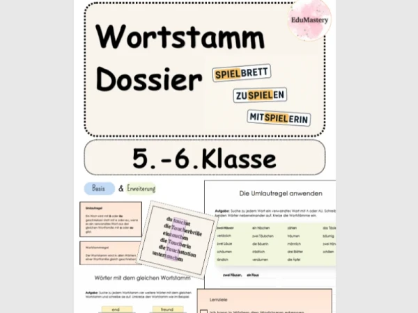 Wortstamm | Dossier Deutsch 5./6. Klasse