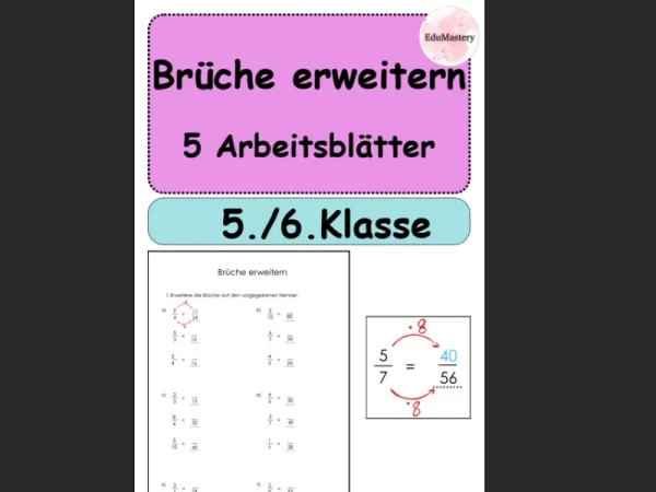 Développer les fractions – 5 fiches d'exercices | Mathématiques 5e et 6e | Exercices et préparation aux contrôles