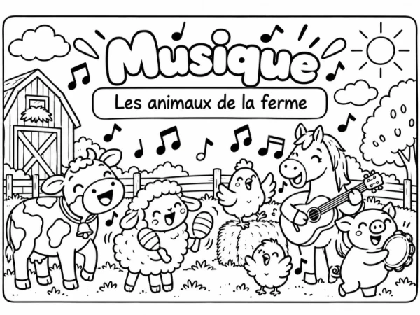 CE - Les animaux de la ferme - Musique