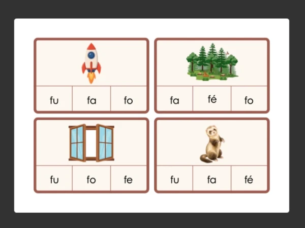 cartes à pince - son f
