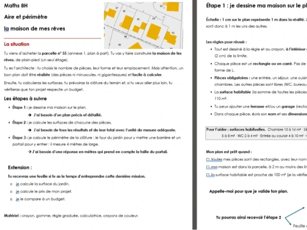 Tâche complexe aire-périmètre