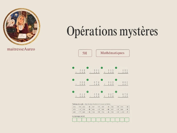 5H Opérations mystères