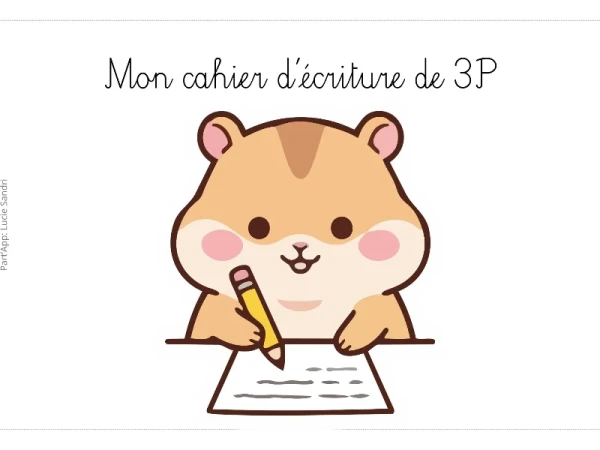 Cahier d'écriture 3P