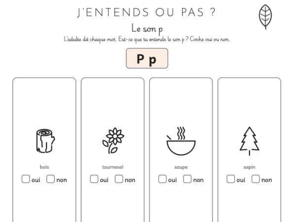 Conscience phonologique, les consonnes