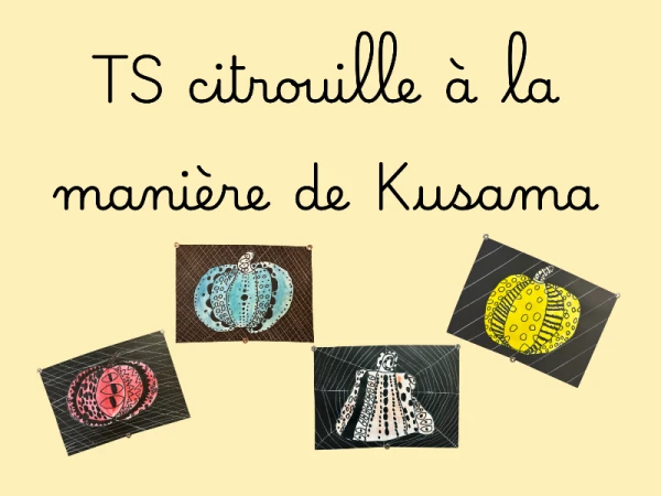TS AVI Citrouille à la manière de Yayoi Kusama