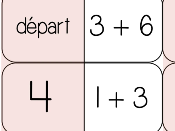 Domino addition jusqu'à20