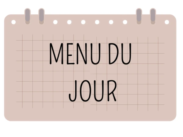 Menu du jour