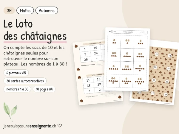Le loto des châtaignes - 3H