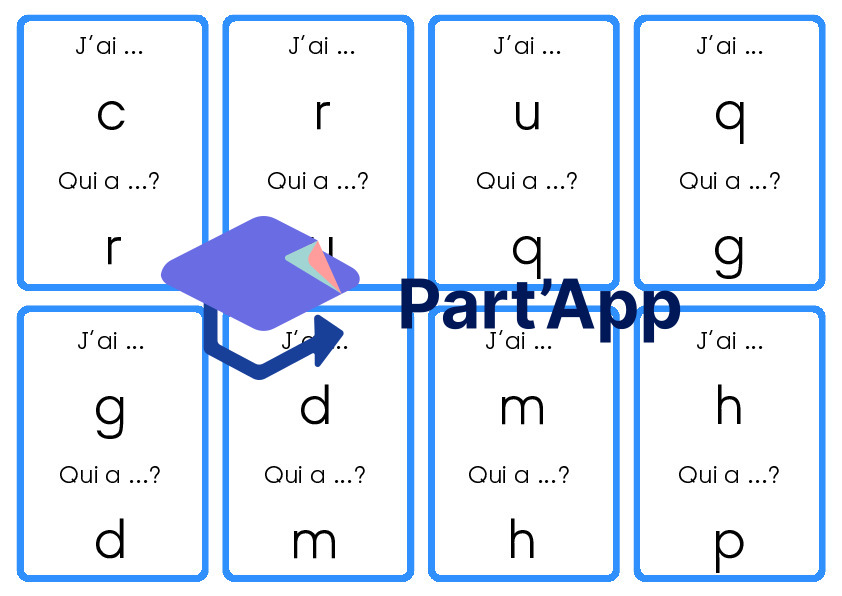 J'ai... Qui a... ? Les lettres minuscules scriptes_16