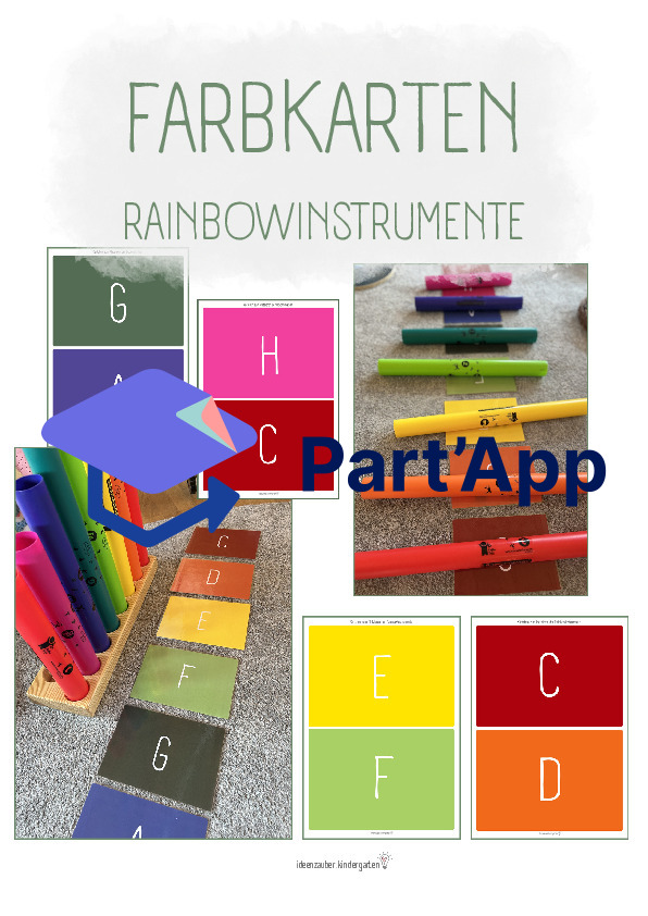 Rainbowinstrumente Farbkarten passend zu Boomwhacker, Round-Sound-Tubes usw._2