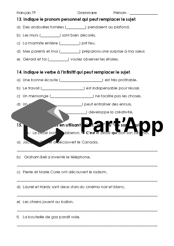 Le sujet et le complément de verbe_8
