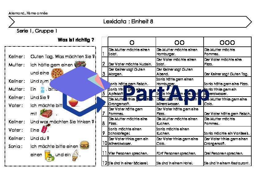 Exercice compatible "Lexidata" - 7e - Einheit 8_2