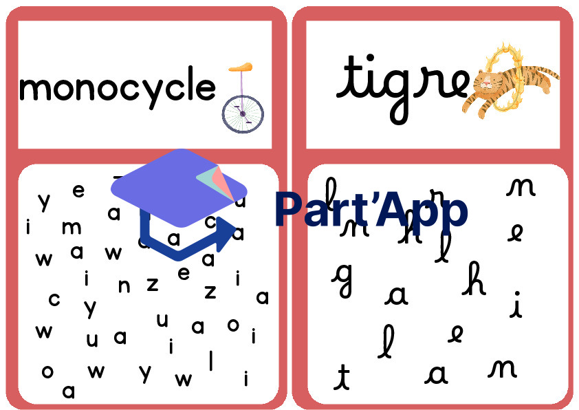 Chercher les lettres: thème du cirque_2