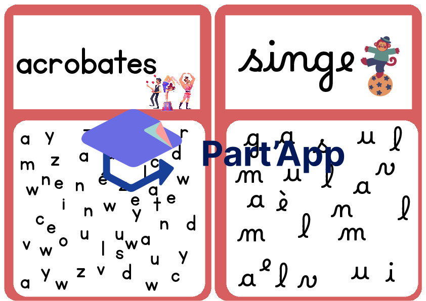 Chercher les lettres: thème du cirque_4