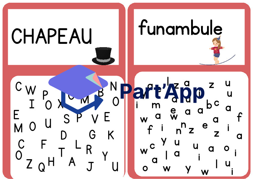 Chercher les lettres: thème du cirque_6